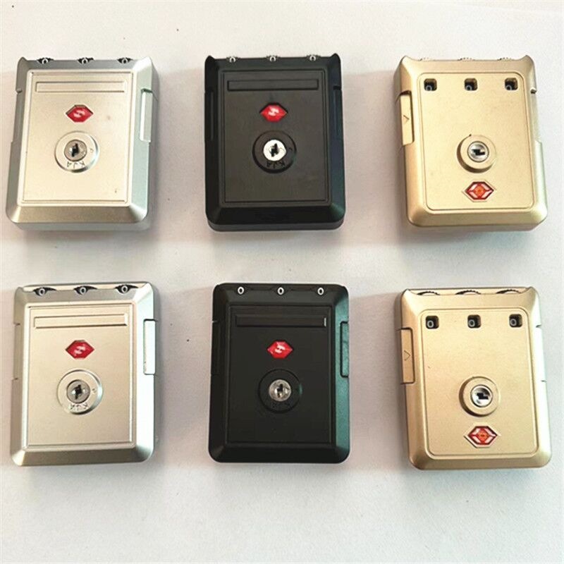 Travel luggage ZHW customs lock aluminum frame luggage accessories fixed password lock suitcase anti-theft lock buckle lock