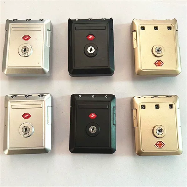 Travel luggage ZHW customs lock aluminum frame luggage accessories fixed password lock suitcase anti-theft lock buckle lock
