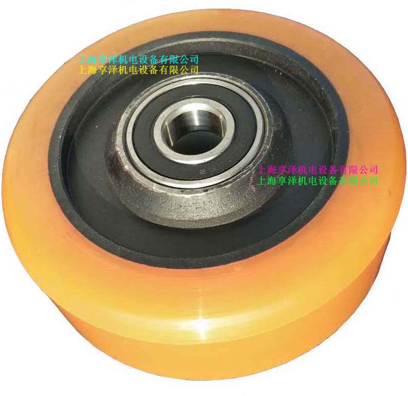 永恒力电动车配件辅助轮后脚轮子50432647 聚氨酯包胶轮胎轱辘