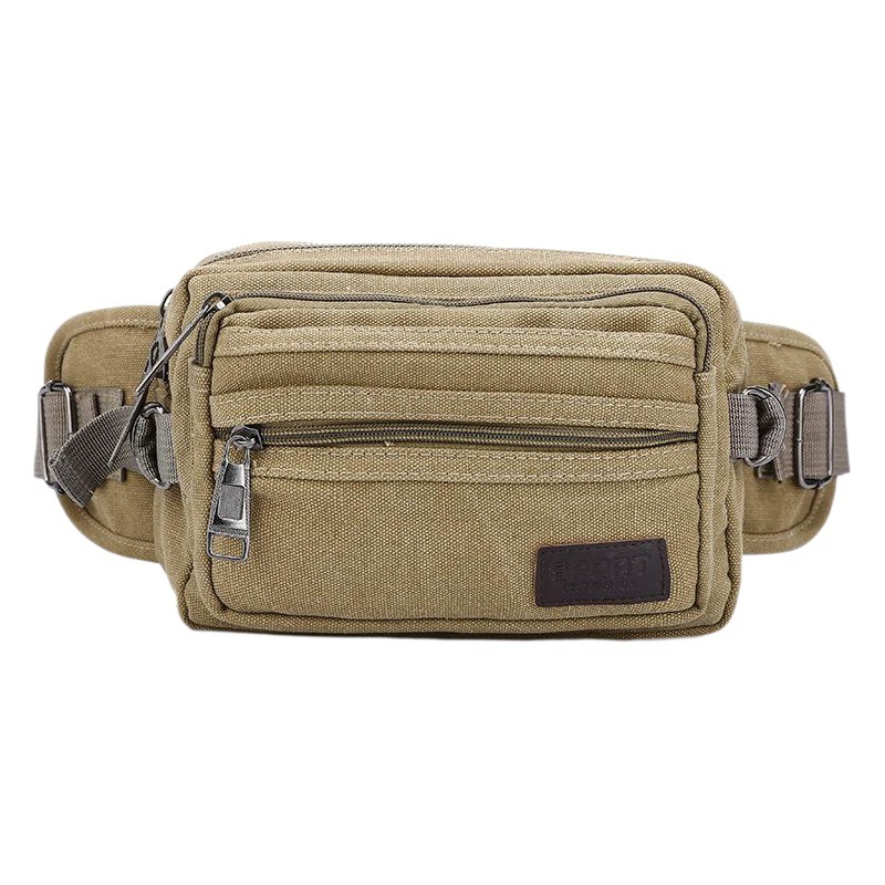 Cross-border Source Outdoor Sports Waist Bag Multi-purpose Men's Canvas Waist Bag Riding Tactical Waist Bag Mobile Phone Bag Men