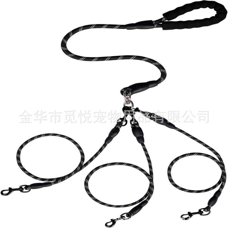 Cross-border Explosions Nylon Reflective Dog Rope One Tow Two Traction Rope Removable Multi-dog Outdoor Dog Walking Explosion-proof Dog Chain Cross-border Explosions Nylon Reflective Dog Rope One Tow Two Traction Rope Removable Multi-dog Outdoor Dog Walking Explosion-proof Dog Chain