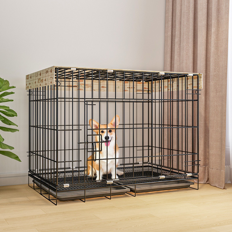 狗笼子宠物中型大型犬家用室内分离带厕所边牧金毛比熊小型狗笼窝|undefined