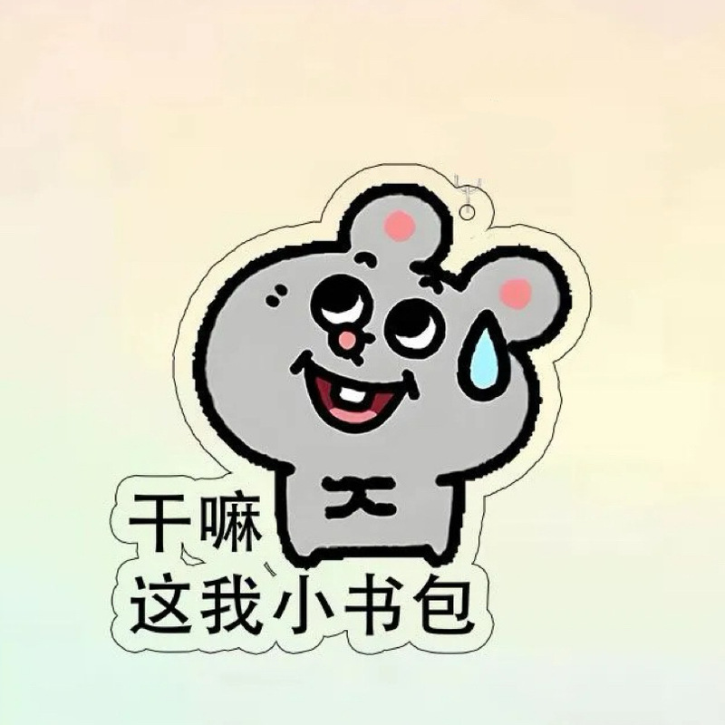 クリエイティブ漫画かわいい両面透明アクリル labubu キーホルダー学生バッグアクセサリー子供のランドセルペンダント|undefined