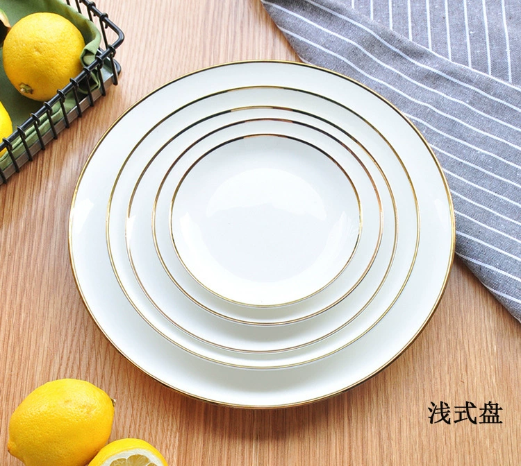 Платформа из керамики Фномпень - plate европейского стиля стейк торт тарелка новые - посуда из костяной фарфоровой гостиницы
