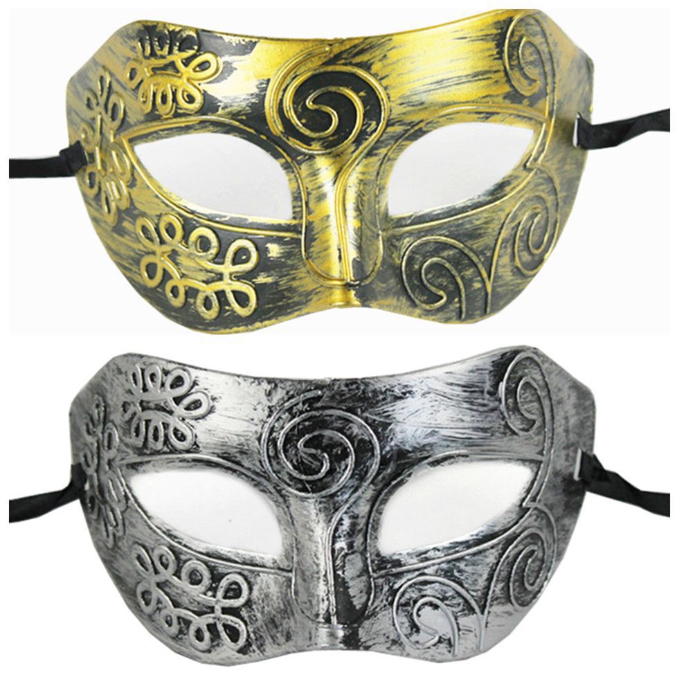 Carnaval transfronterizo retro retro máscaras de alto nivel fiesta de baile de Halloween para hombres máscaras de luchadores romanos