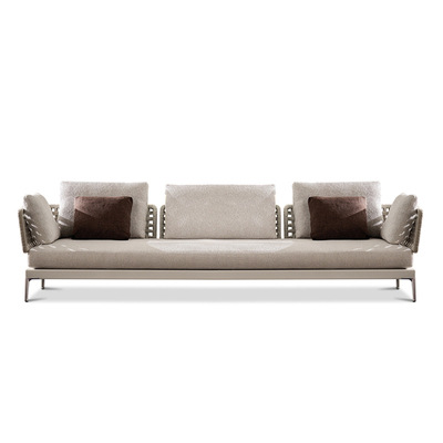 Sofá de ratán al aire libre, patio, balcón, jardín de ocio, villa, hotel al aire libre, sofá de mimbre, impermeable, protector solar