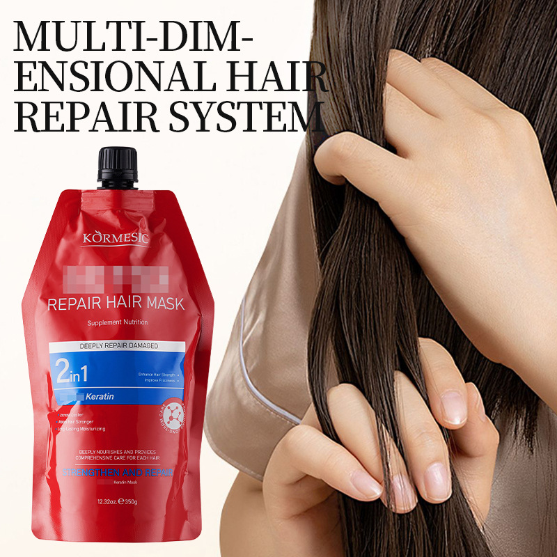 KORMESIC máscara para el cabello de queratina en inglés máscara para el cabello suave comercio exterior transfronterizo fábrica al por mayor
