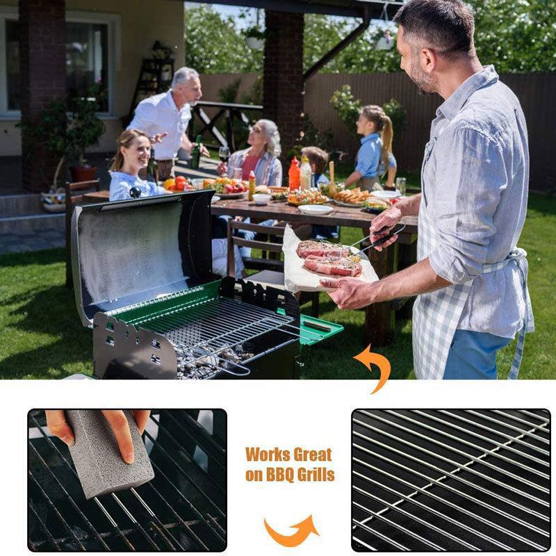 Home user BBQ barbecue cleaning tool brush barbecue clean brick small gray brick barbecue boiled floating stone cleaning stone 3