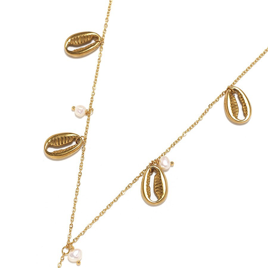 Gold Conch Pendant Body Chain For Instagram Influencers Style_voghion.com