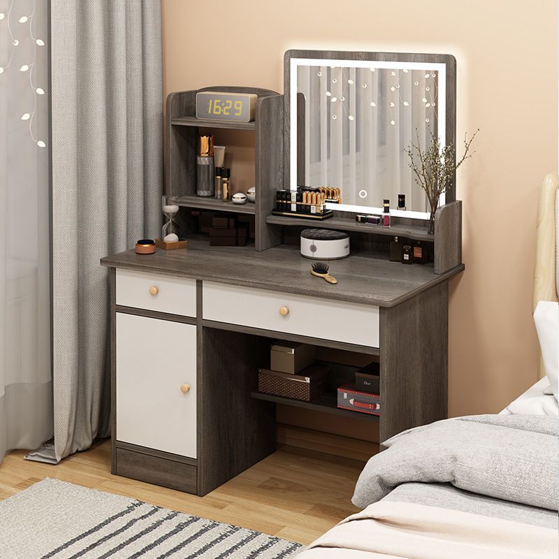 Tocador Dormitorio Red de Internet Mesa de maquillaje Gabinete de almacenamiento Mesa de tocador integrada Estilo ins Tocador multifuncional al por mayor