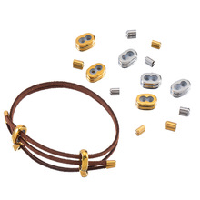 5套/包现货不锈钢8字扣3D硬金皮绳调节扣不锈钢皮绳调节