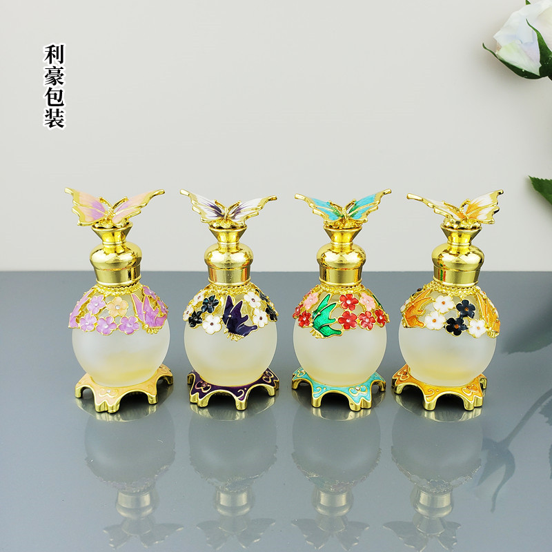 批发迪拜香精瓶15ml柏林少女无人区玫瑰蓝风铃香水瓶精油玻璃空瓶