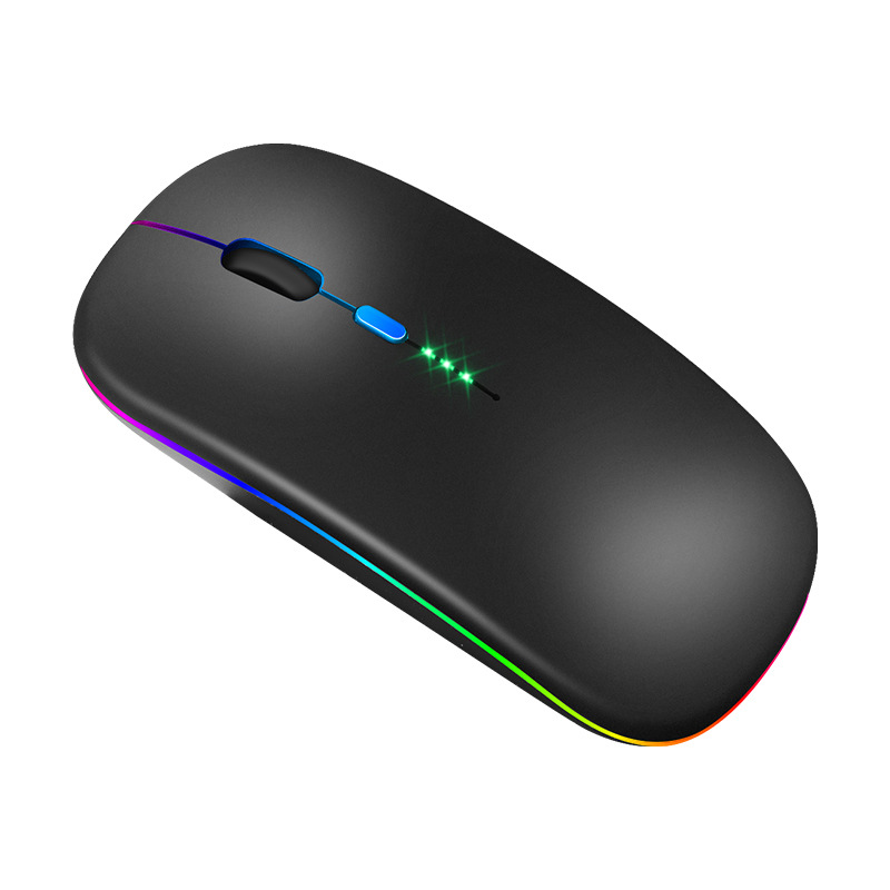 Tablet computadora del teléfono Bluetooth pantalla ratón inalámbrico carga luminosa 2,4g fábrica al por mayor ratón inalámbrico