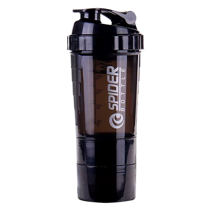 В наличии поставка пружинная трехслойная Шейк-чашка 500 мл спортивный чайник для фитнеса pp Spider Cup для печати логотипа