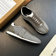 工厂高端秋冬新款男士真皮磨砂男士运动休闲鞋真皮防滑耐磨潮男鞋
