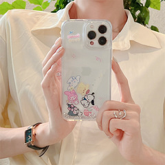 INS Cartoon Quicksand Sanrio iPhone 15 Pro Phone Case Compatible with iPhone 11/12, 13/14 Pro Max Cases