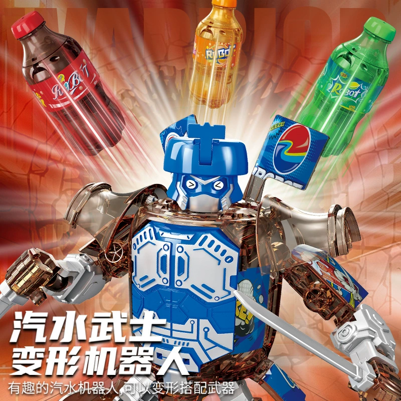 Сга самурай-трансформер робот детская игрушка кока-кола банка для напитков Кинг Конг мальчик модель меха воин игрушка