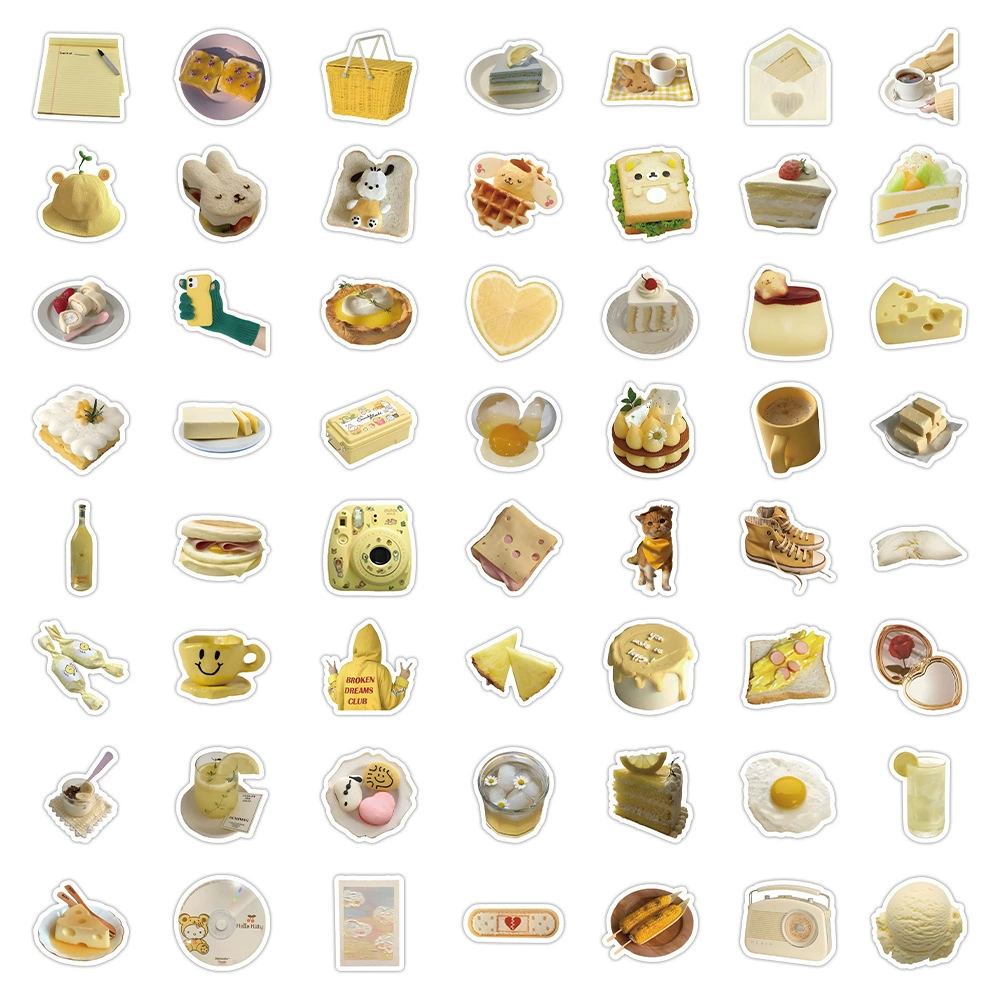 Sticker Pack, multi-design aesthetic stickers, 8×8 cm high-quality sheets, assorted counts 60–103 pcs