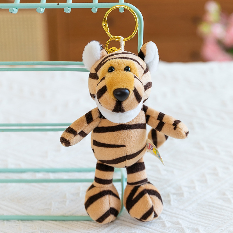 正規版JSQTOYSジャングル動物のぬいぐるみが可愛いキーホルダーに飾られています。|undefined