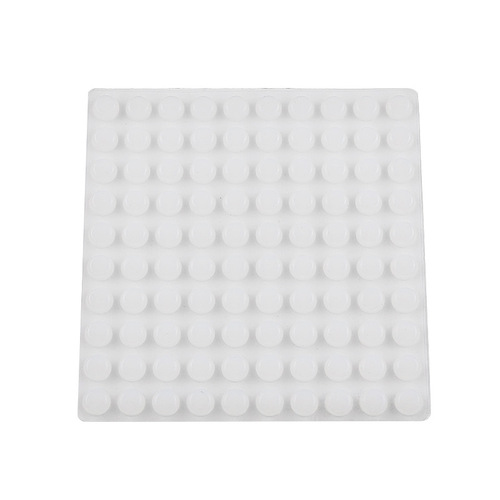 Dongguan die-cut spherical silicone non-slip mat with built-in adhesive backing, anti-collision granules, wear-resistant, pressure-resistant silicone floor mat