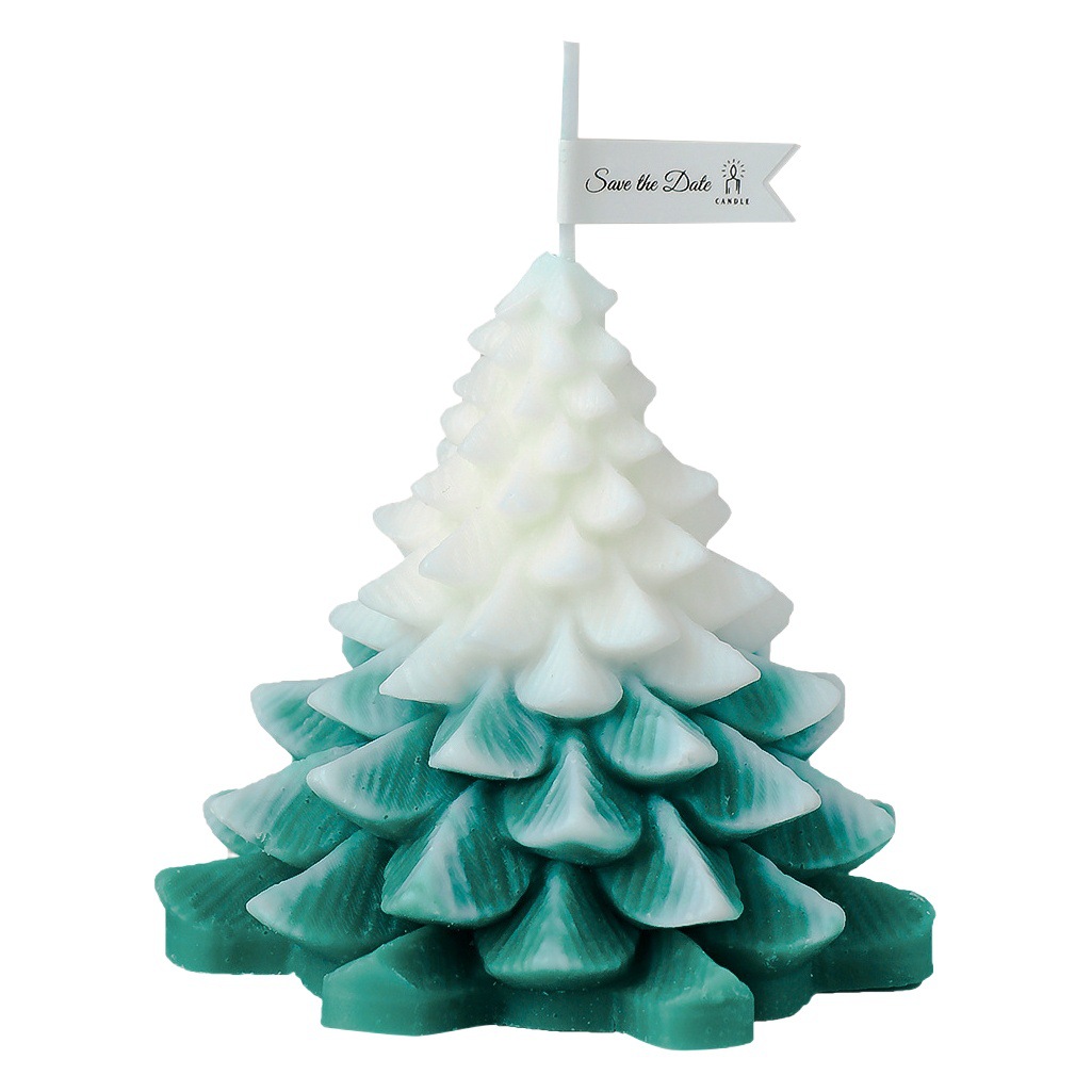 Árbol de Navidad, velas de aromaterapia, sensación de atmósfera, recuerdo, regalo de Navidad, cera de modelado de fragancias creativas transfronterizas