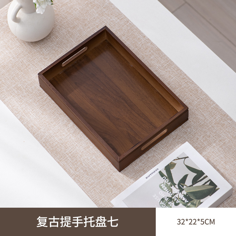 九宫格托盘餐具火锅配菜盘拼盘竹木盘围炉煮茶点心盒干果盘木质盘|undefined