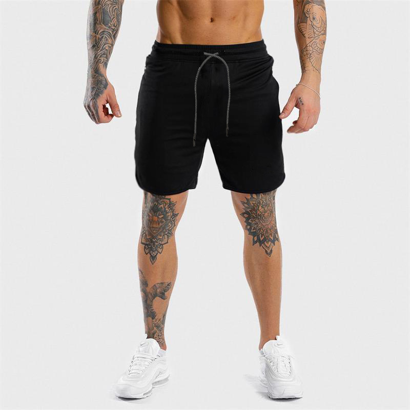 Shopee Fitness Muscle Split Shorts Outdoor Sports Beach Pants Men's Running Mesh Breathable_vogarts.com