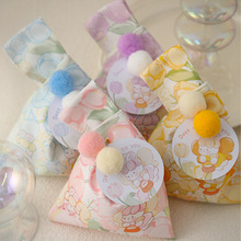 交叉喜糖袋可爱卡通宝宝满月生日回礼满月出生高级感布袋结婚专用