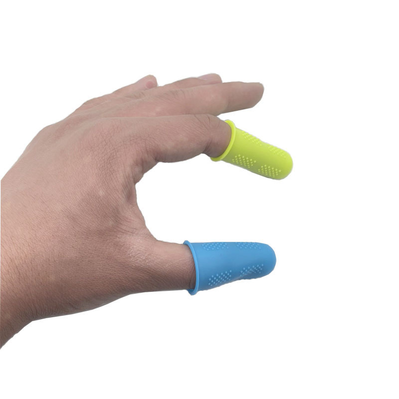 Fieltro de lana plantilla DIY herramientas de aguja de silicona caja de almacenamiento guinda de dedos de silicona madera sólida ocho aguja conjunto