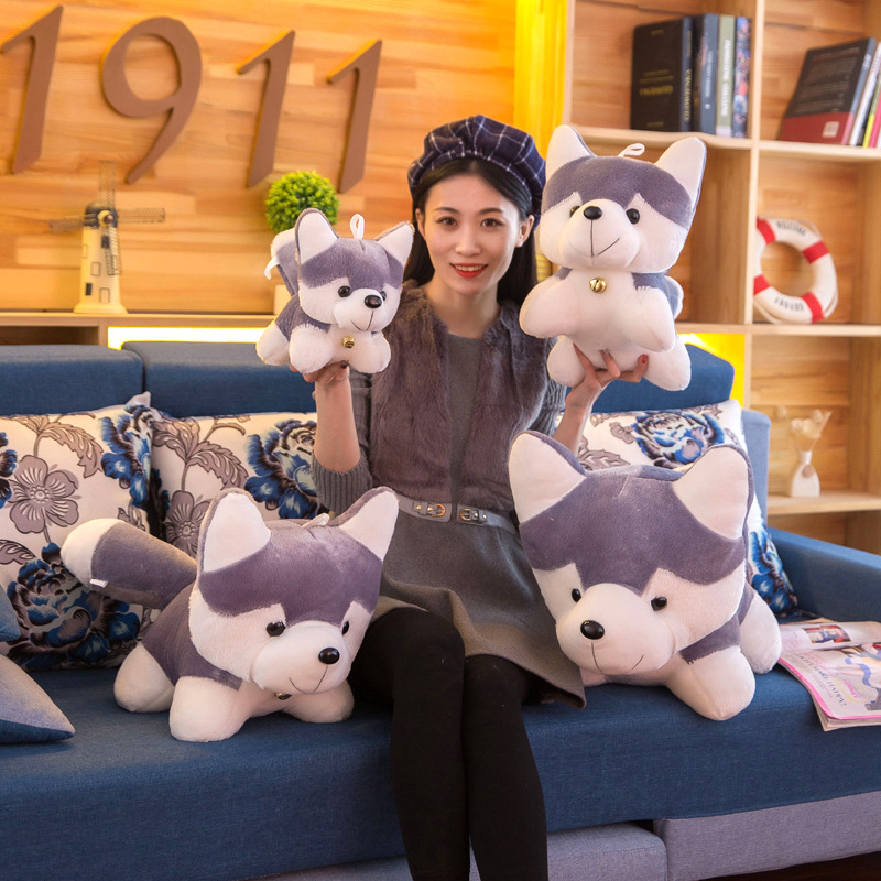 哈士奇公仔毛绒玩具批发二哈玩偶娃娃生日礼物儿童玩具狗