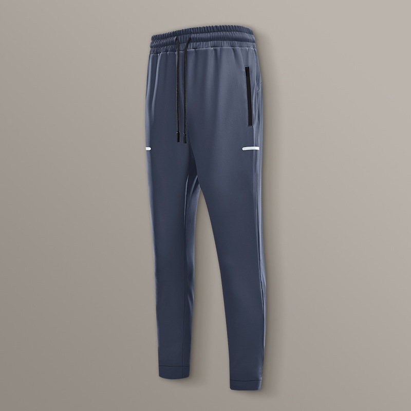 Pantalones deportivos de deportistas masculinos entrenamiento de pista y campo, carrera, fitness, primavera y otoño, fútbol suelto, carreras matutinas, pantalones secos rápidos de alta elasticidad