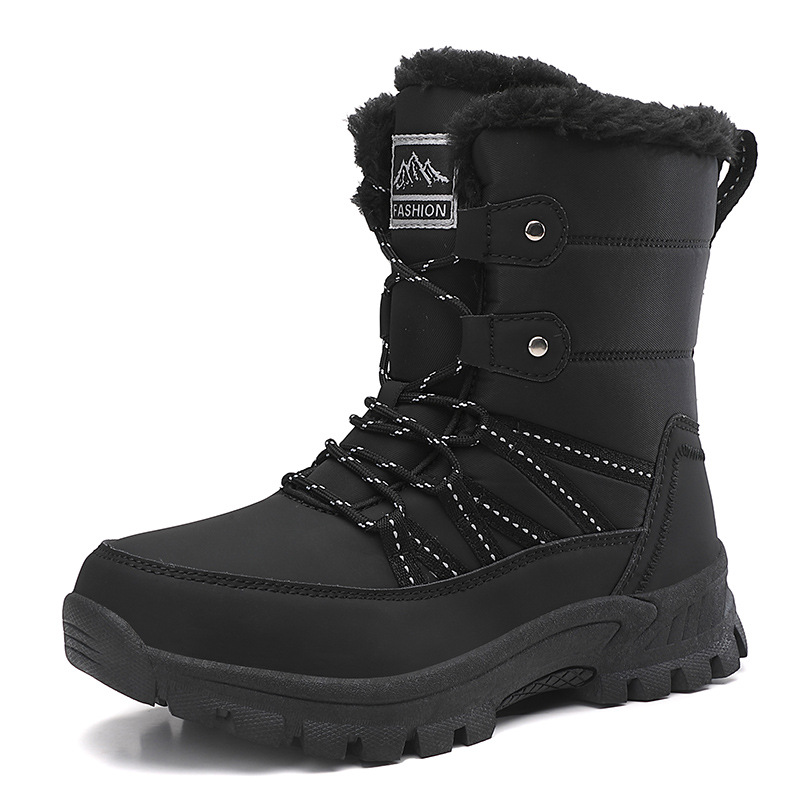 Botas de Nieve Altas para Mujer, Cuero Sintético, Térmico, para Ocio