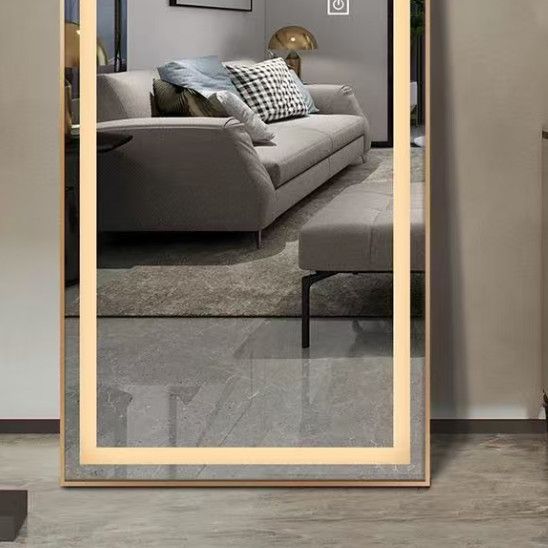 Espejo de prueba de suelo, espejo luminoso, espejo de cuerpo entero, espejo luminoso de suelo, espejo inteligente de suelo