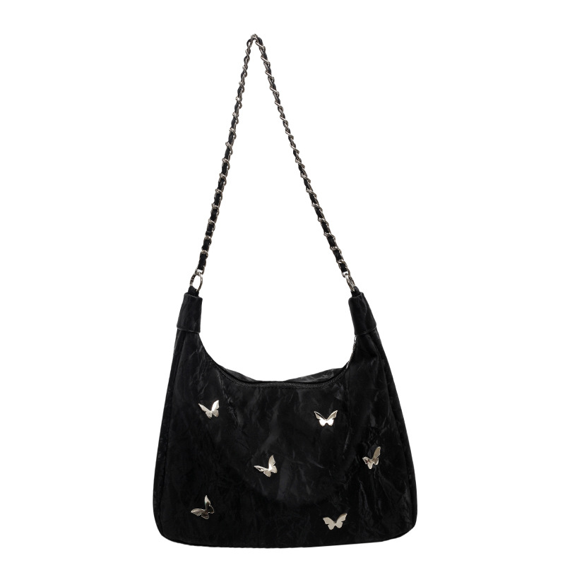 Nicho Zhong bolso de diseño casual para mujeres 2024 bolso de hombro de mariposa de verano nuevo bolso de gran capacidad