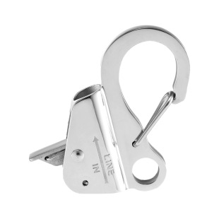 Stainless Steel Boat Anchor Hook Fast Rope Threading Snap Hook Adjustable Line Length Marine Hardware Accessories