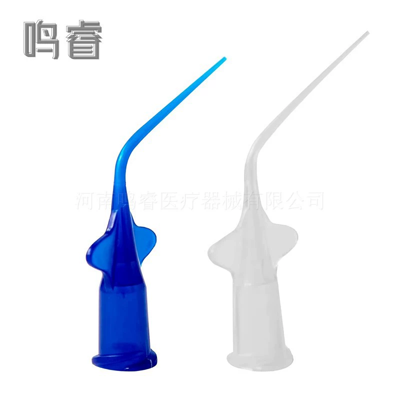 Стоматологическая одноразовая игла-бабочка, материал для корневых каналов, изогнутая игла, синяя, белая игла для промывания инъекций