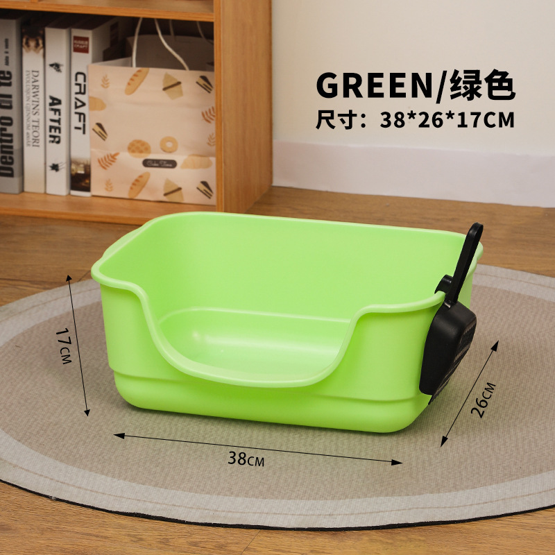 Inodoro para gatos anti-salpicaduras adición de gran tamaño abierto fabricantes de productos para mascotas venta directa al por mayor