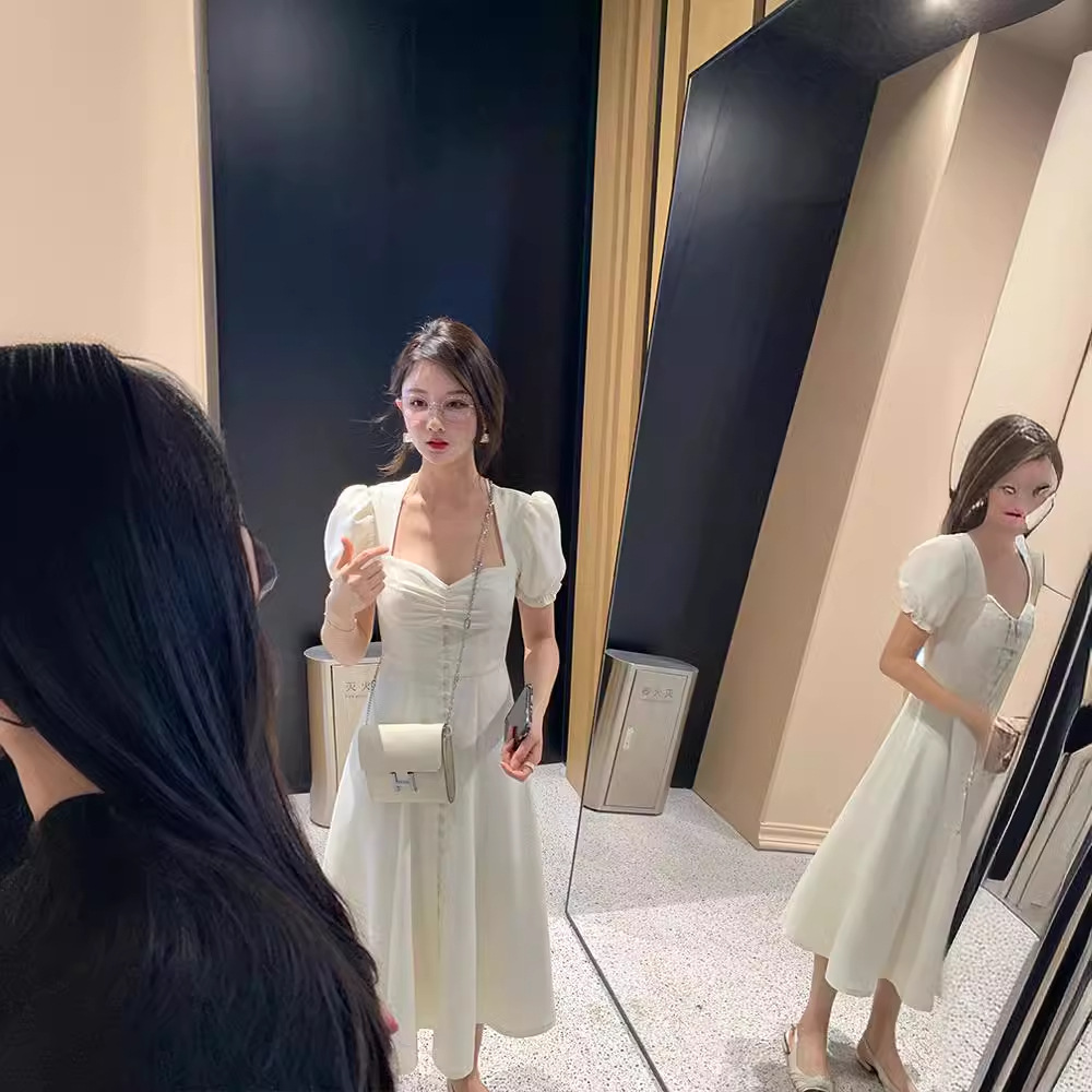 White cute dress