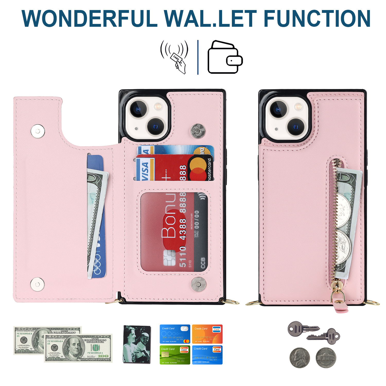 Handyhülle Aus Leder Für Iphone Pro Umhängetasche Mit Band_voghion.com