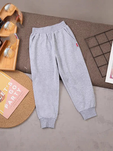 Spot cross-border exclusively for foreign trade children's pure cotton pants for young and middle children's mosquito pants for students 'school uniform sports pants