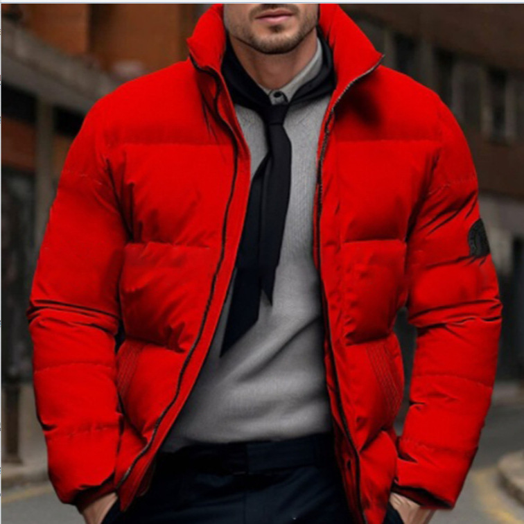 Herrenbekleidung Herbst und Winter Dicker Baumwollmantel für Herren Baumwolljacke mit europäischem Größenetikett für Herren Brotmantel Lässiger Baumwollmantel in großer Größe_voghion.com
