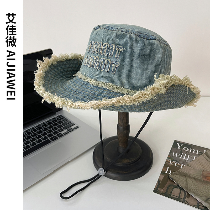 Sombrero de vaquero occidental sombrero de verano sombrero de bisel grande sombrero de sombrero de protección solar sombrero de bañera versátil sombrero de pesca al aire libre sombrero