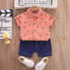 Summer cartoon shirt, shorts for boys, children's set for early age, children's clothing, wholesale