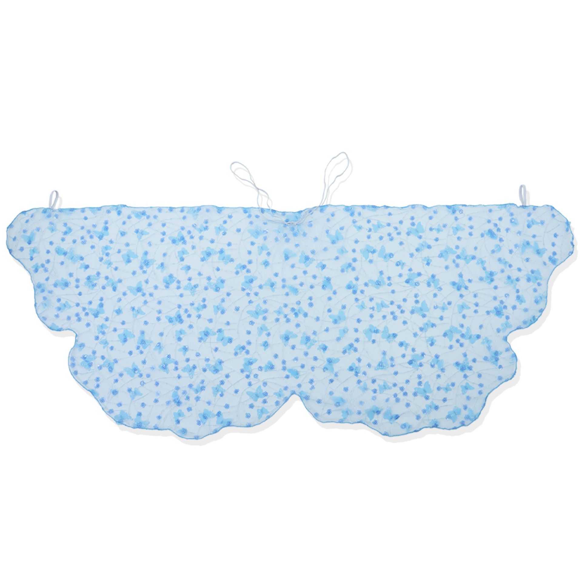 Transfronterizos de material de nylon sequinado capas para niños capas de malla de mariposa capas capas de fiesta capas