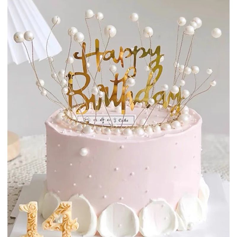 Celebridades de Internet Pastel de cumpleaños Decoración de la corona Adornos de la corona Reina infantil Corona de perlas Adornos de la corona Accesorios para sombreros para adultos