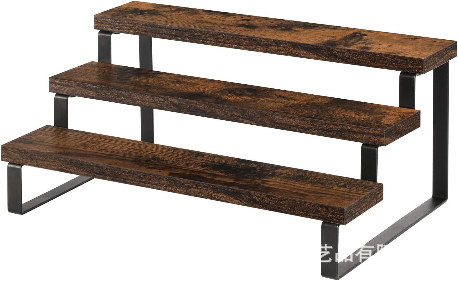 Soporte de exhibición de madera de venta caliente de Amazon Soporte de mesa de múltiples gabinetes de cocina Soporte de almacenamiento de especias Soporte de exhibición de encimera en capas