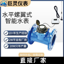大口径光电直读水表 可拆螺翼式水表 有线远传485通讯阀控LXLC