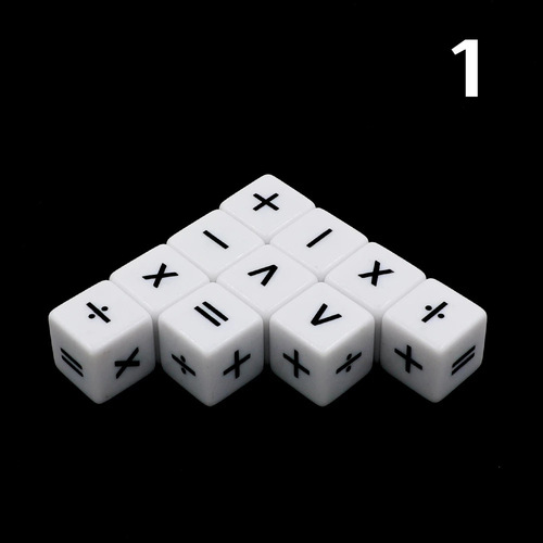 Cross-border supply No. 16 fraction symbol auxiliary teaching dice + - multiplication and division operations dice mathematics arithmetic fractions