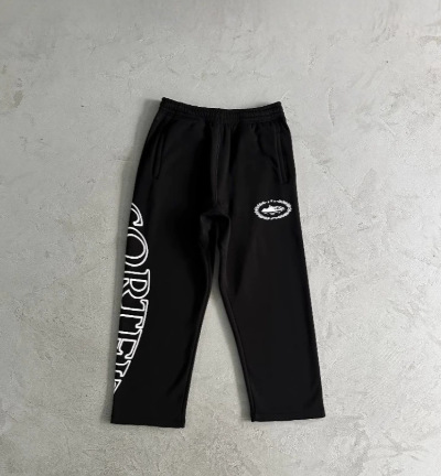 Corteiz Alcatraz nueva con cremallera hoodie suelta alta calle de moda americana conjunto de pantalones de impresión transfronterizos