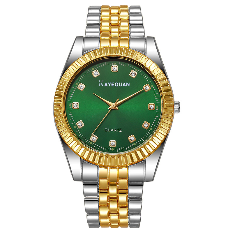 2025 transfronterizo explosión hombre reloj conjunto de reloj de cuarzo de negocios moda versátil reloj de pareja fábrica al por mayor